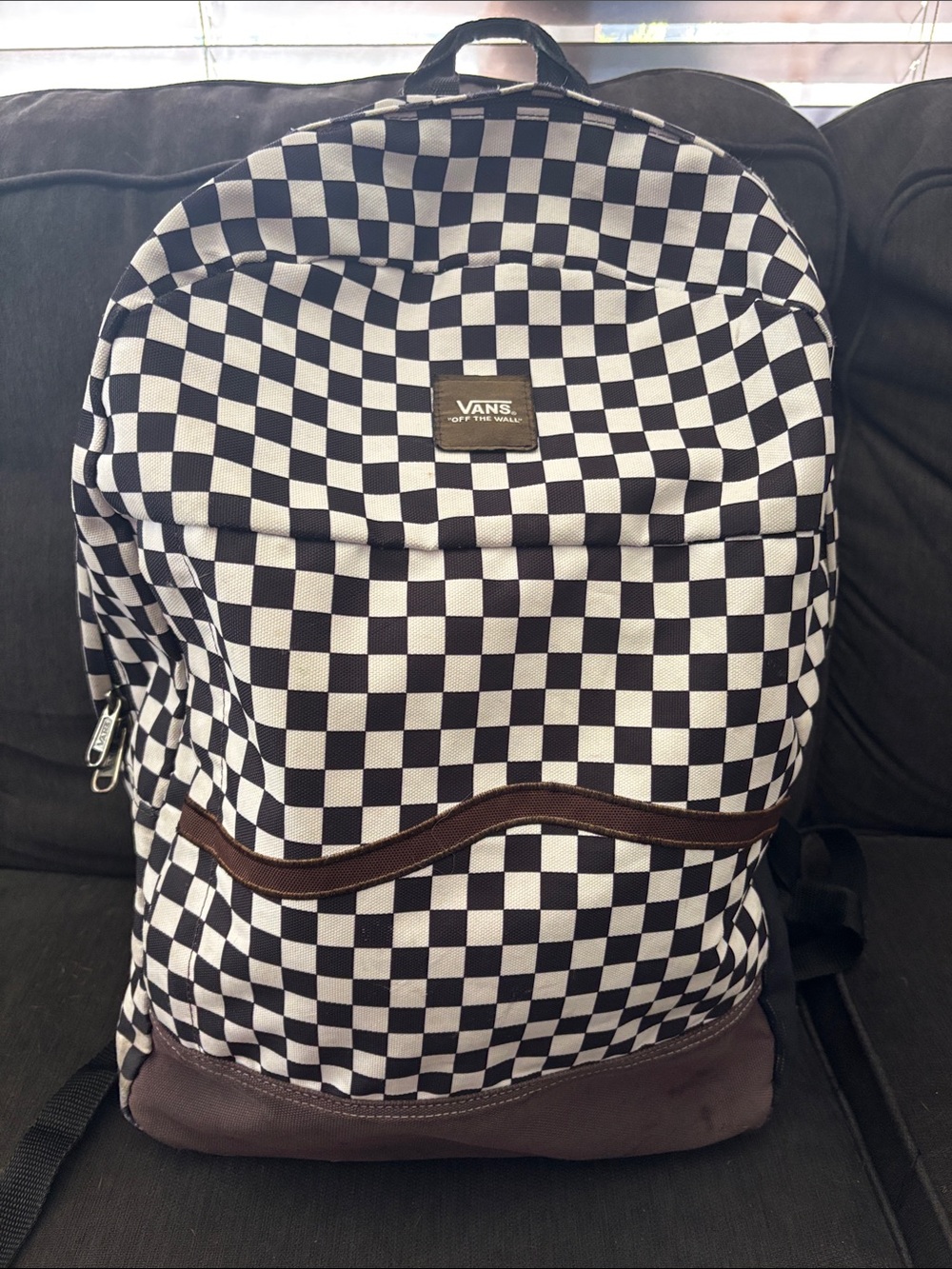 Vans Black & White Checkerboard Canvas Backpack